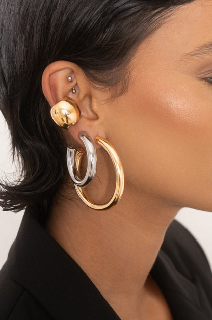 Medium Thick Classic Hoops