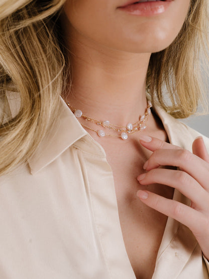 Dressed in Pearls Layered Necklace