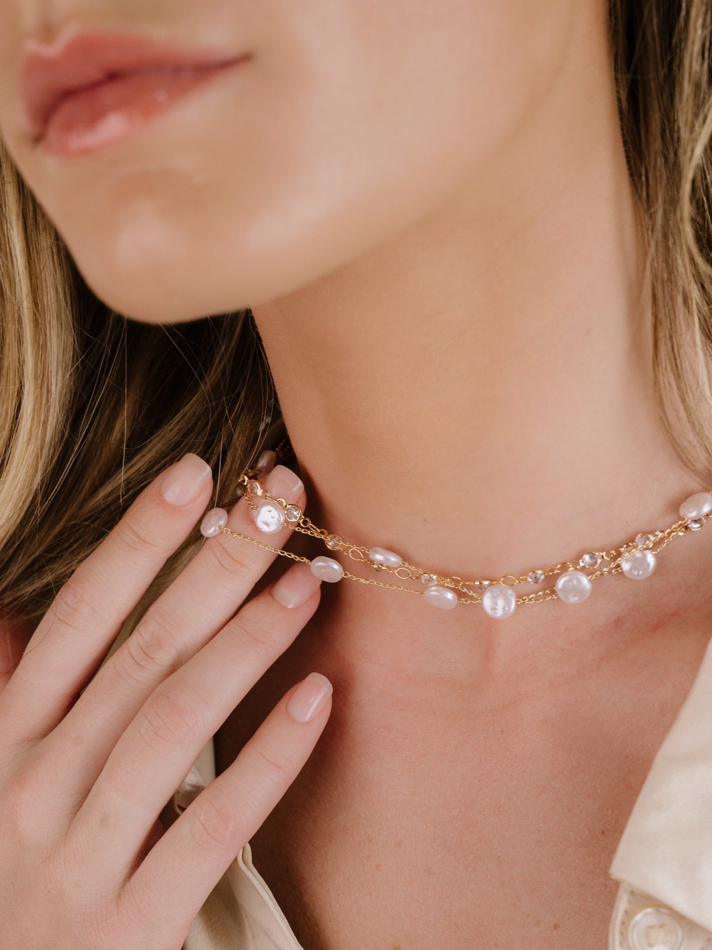 Dressed in Pearls Layered Necklace