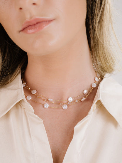 Dressed in Pearls Layered Necklace