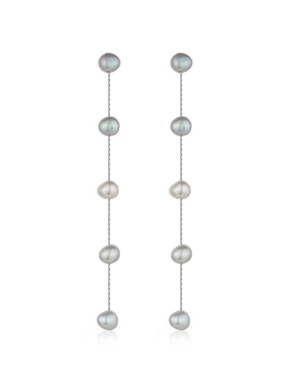 Dripping Pearl Delicate Drop Earrings