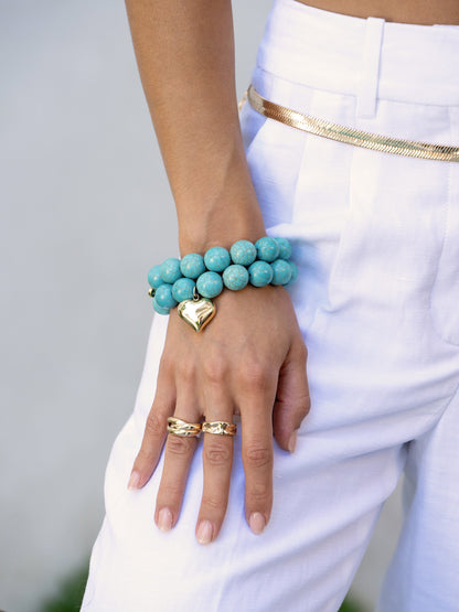 Luck and Love Turquoise Bracelet Set