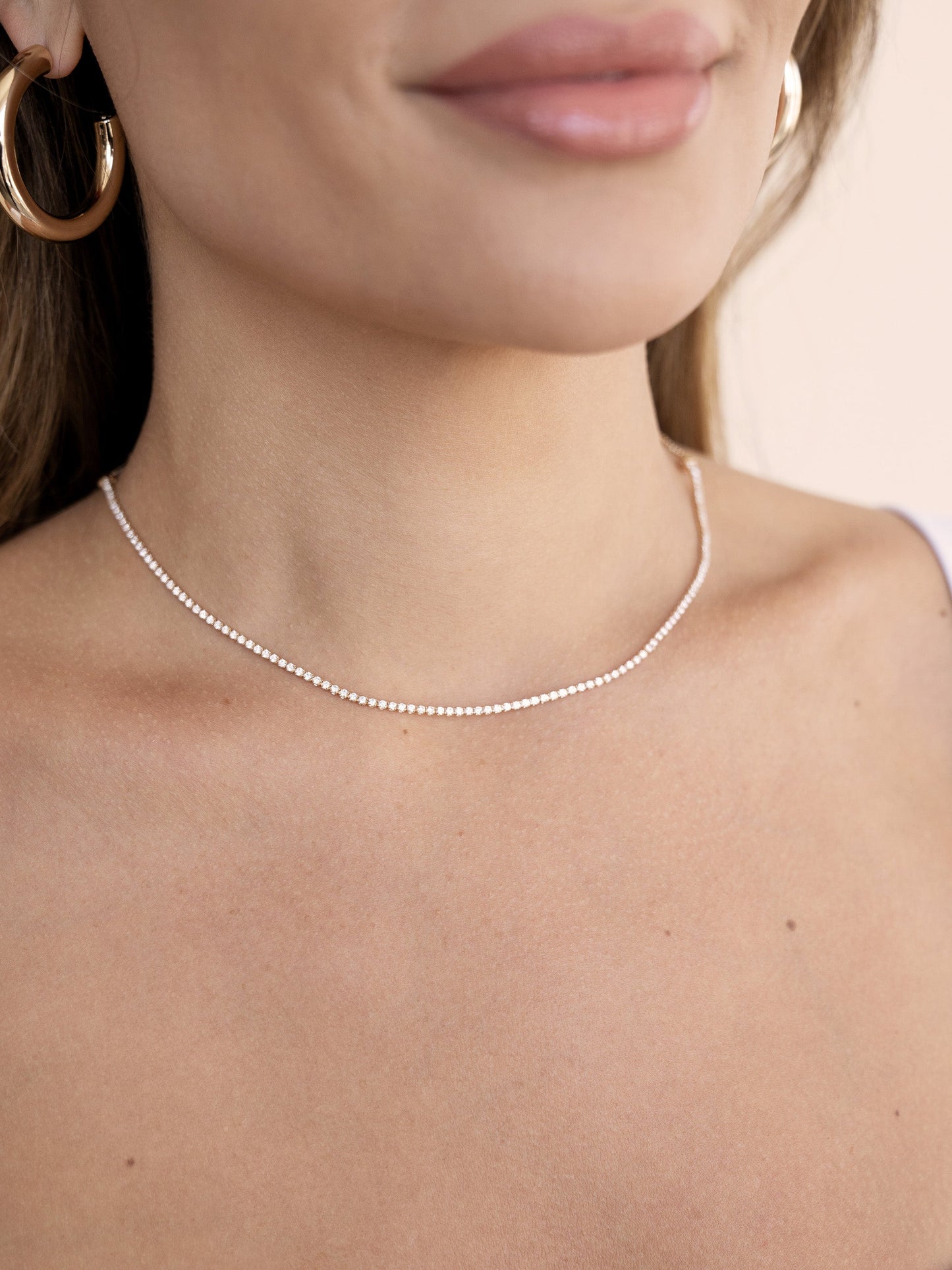 Adjustable Box Chain Choker Necklace