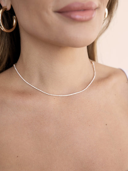 Adjustable Box Chain Choker Necklace