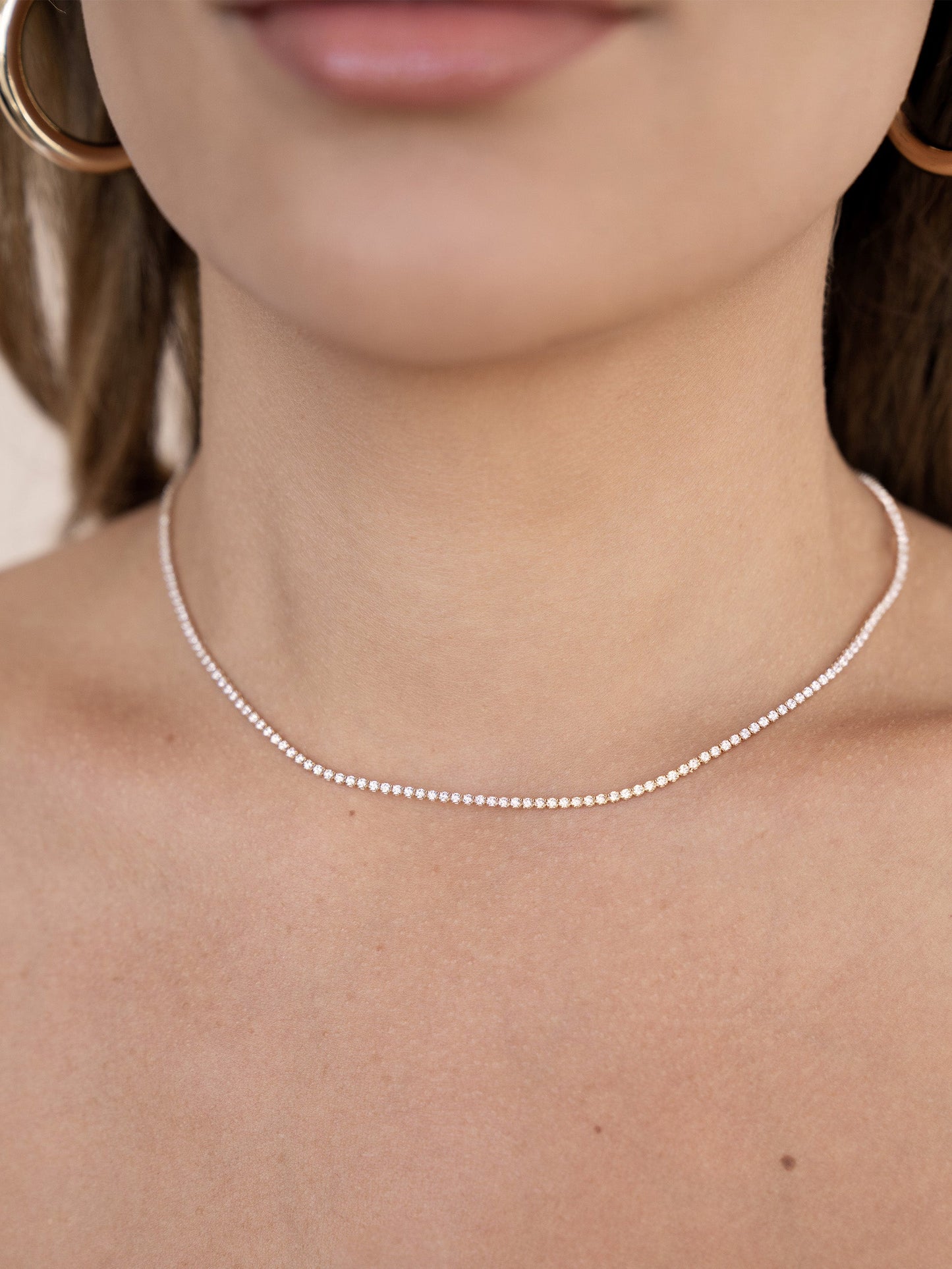 Adjustable Box Chain Choker Necklace