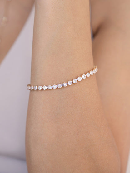 Crystal Chain Tennis Bracelet