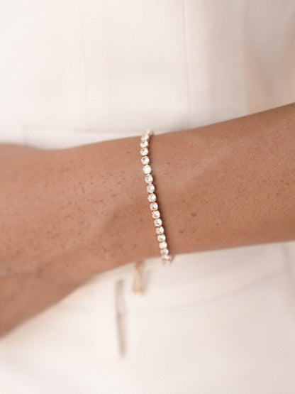 Adjustable Dainty Crystal Bracelet