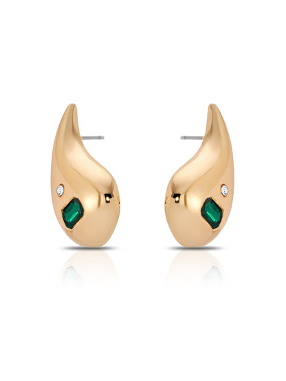 Emerald Droplet Earrings