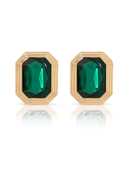 Emerald Deco Earrings