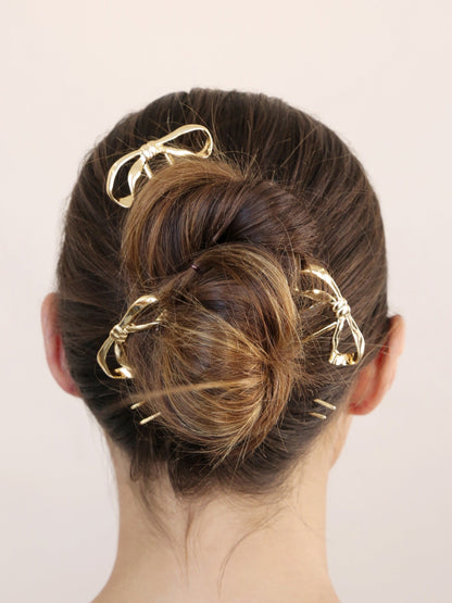 Bow Organica Hair Pin