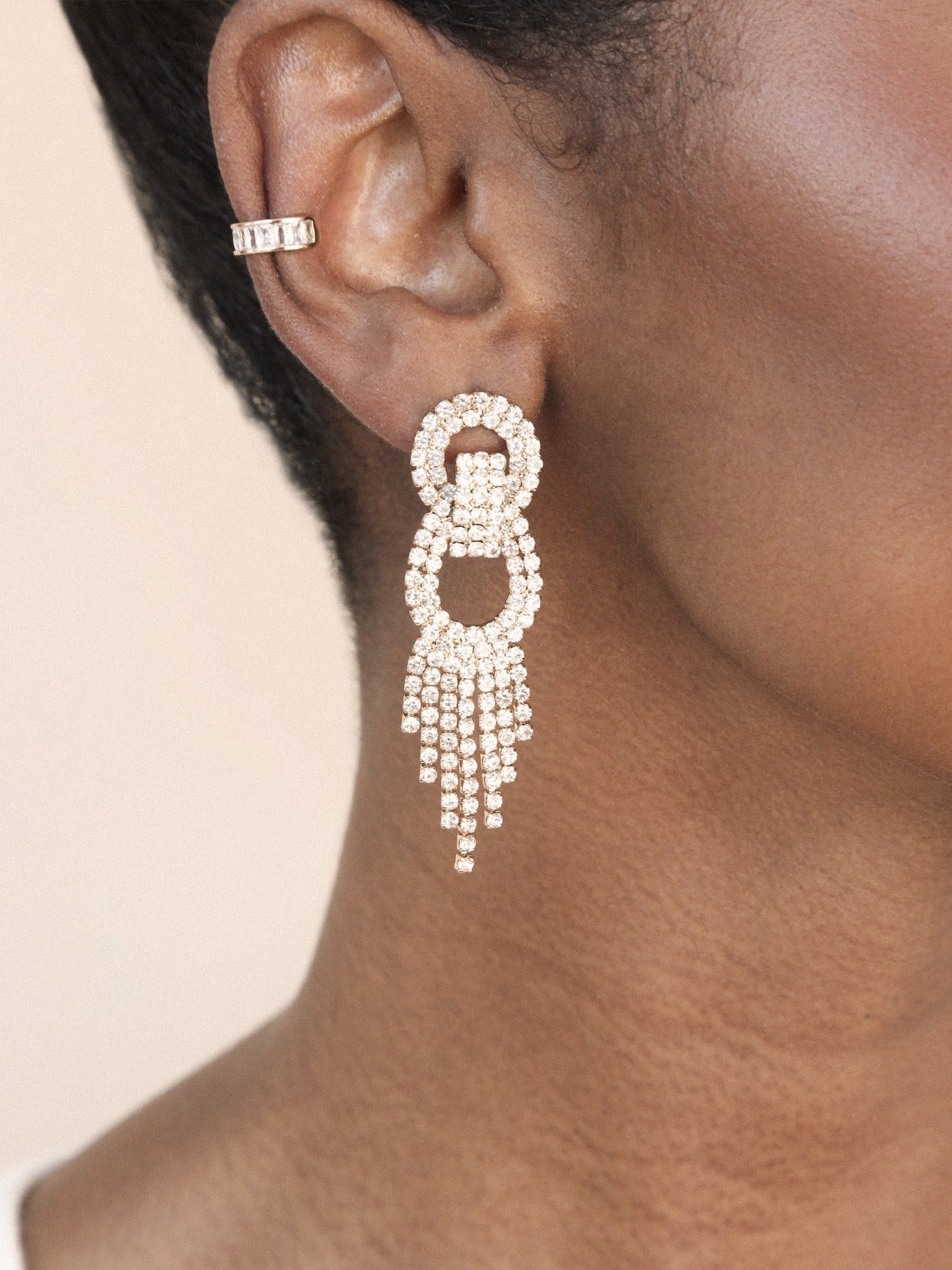 Crystal Gatsby Statement Earrings