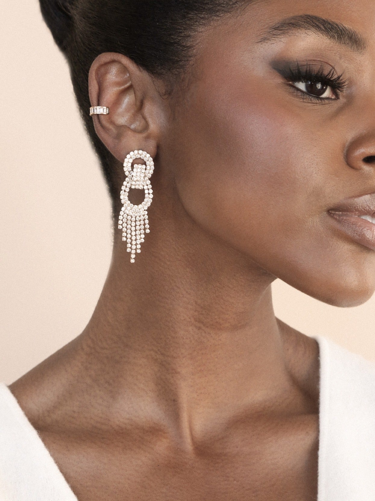 Crystal Gatsby Statement Earrings