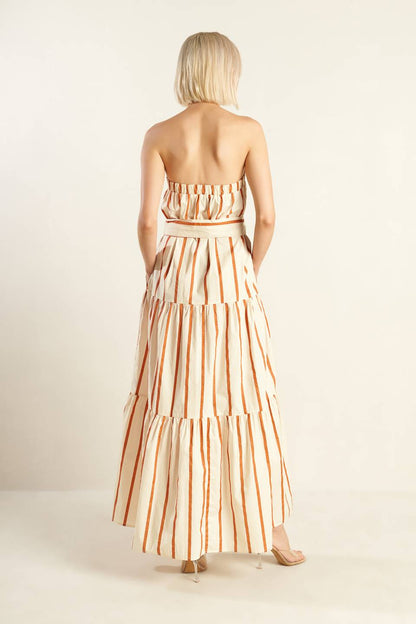 SWEET REMINISCENCE WOVEN MAXI DRESS