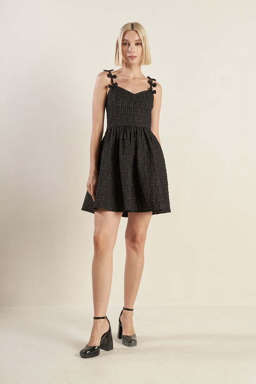 COVETED SWEETNESS WOVEN LACE MIDI DRESS