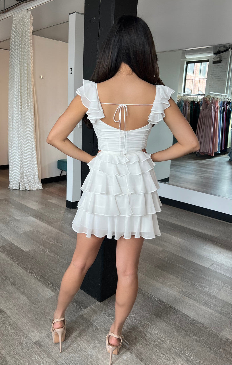 Nora Mini Dress - White