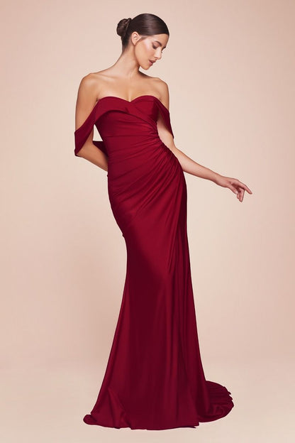 Freya Gown - Burgundy