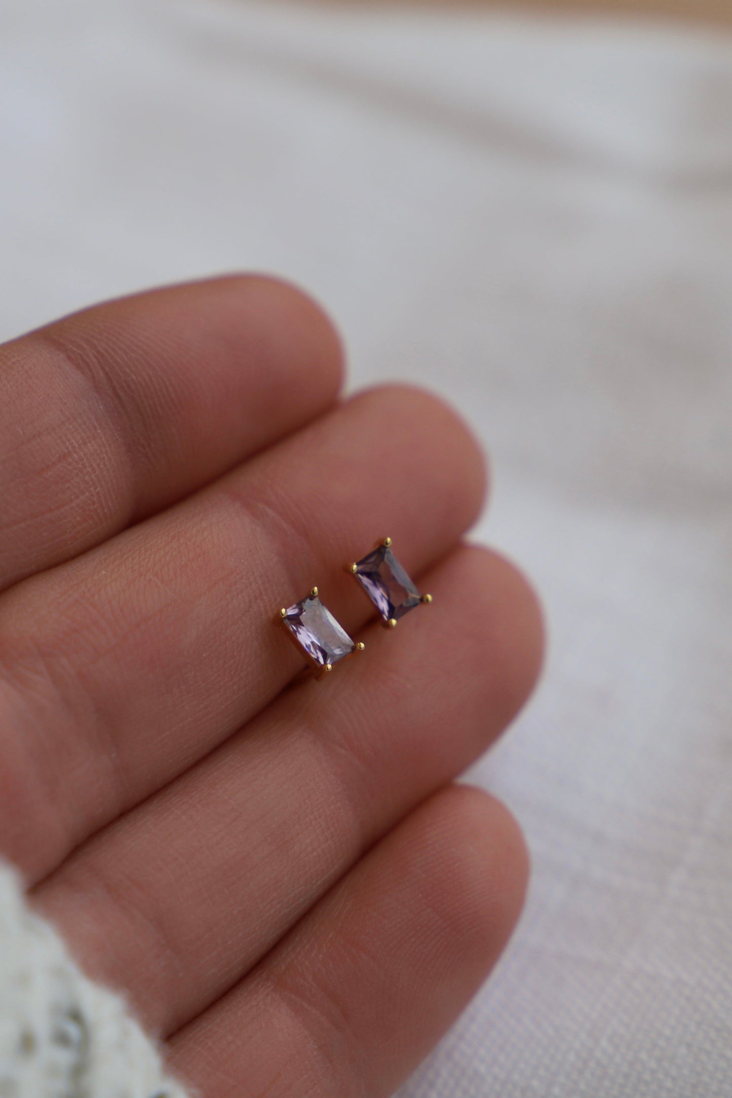 AMETHYST CZ STUD