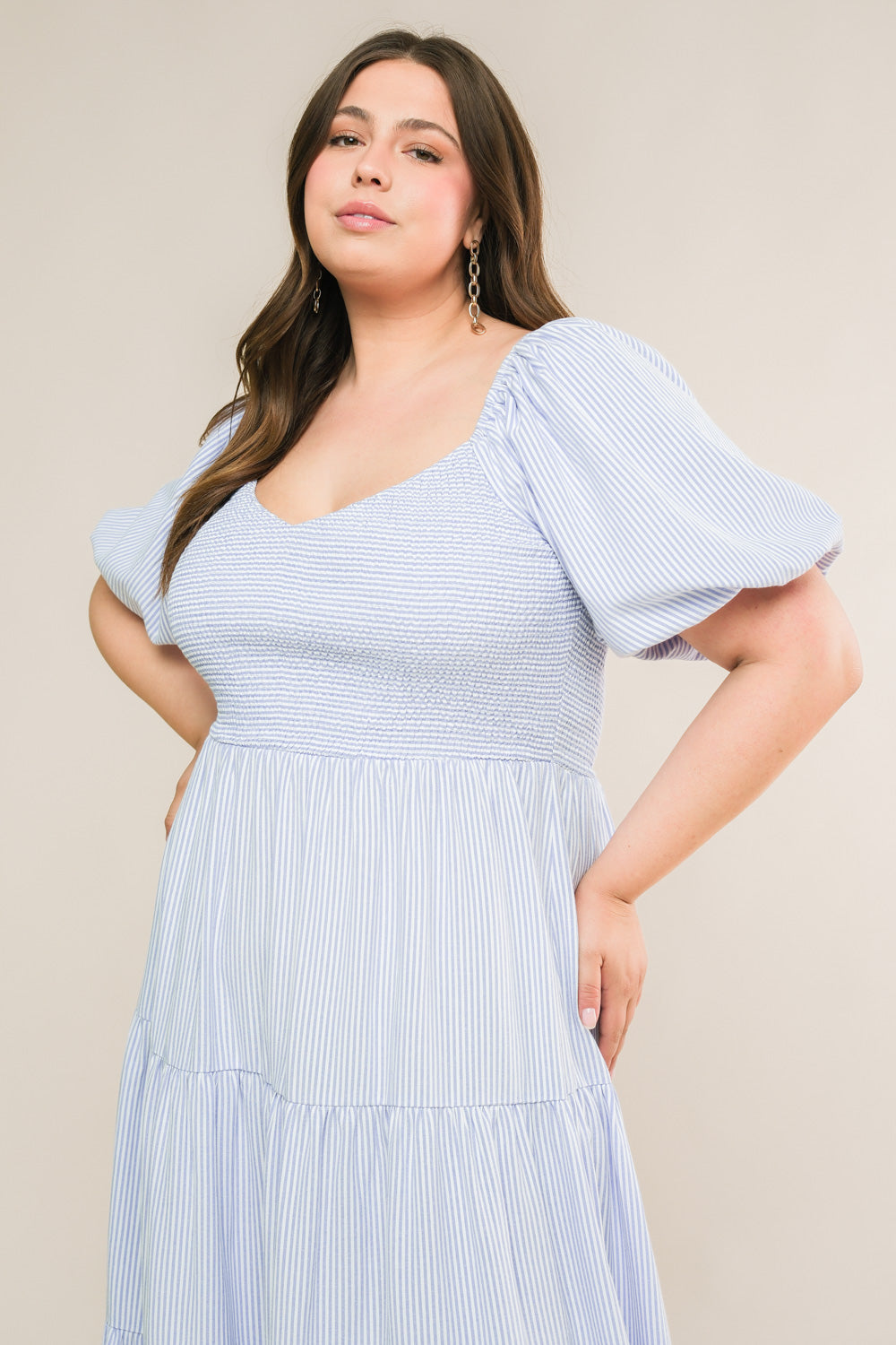 BORN WITH IT WOVEN MIDI DRESS