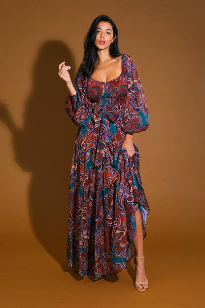 DARLING SENSATION WOVEN MAXI DRESS