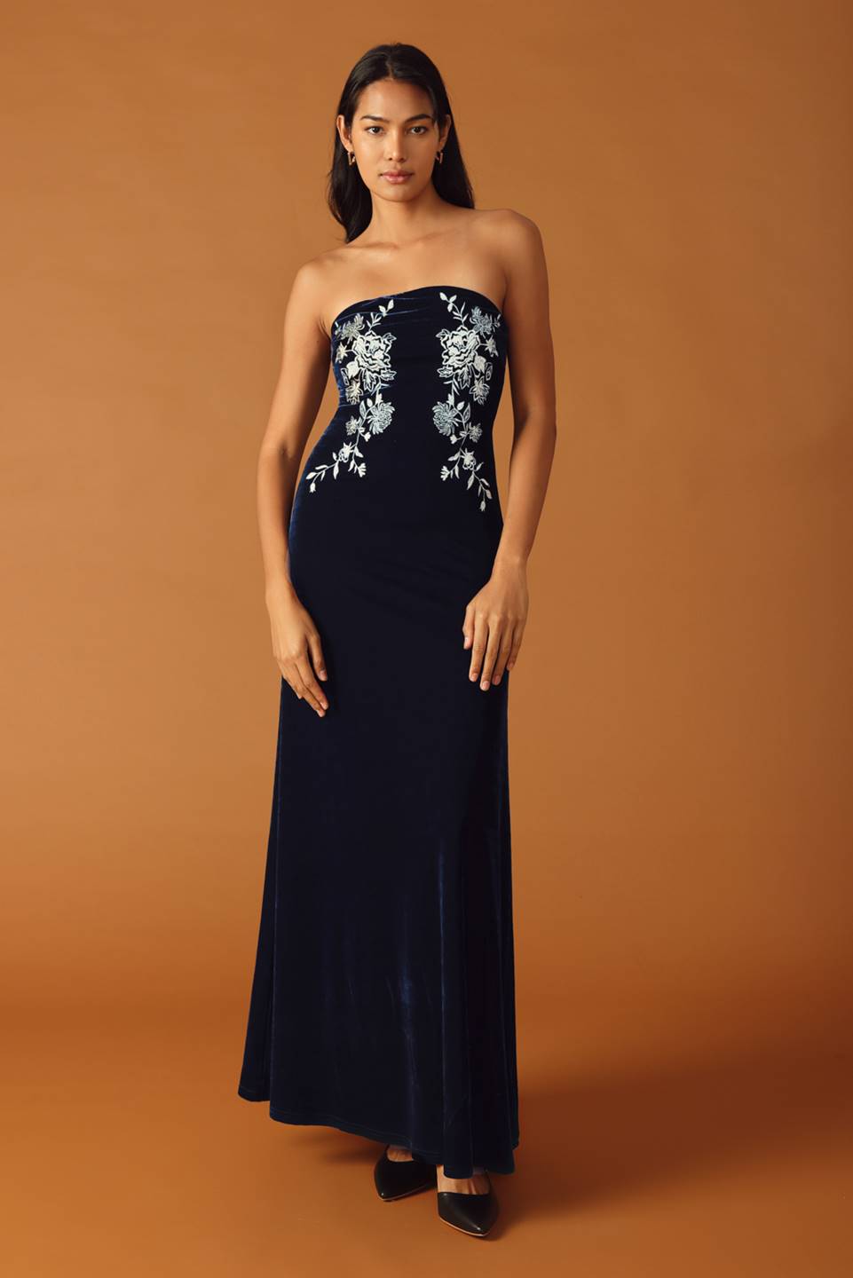 THREADS OF DESTINY VELVET MAXI DRESS