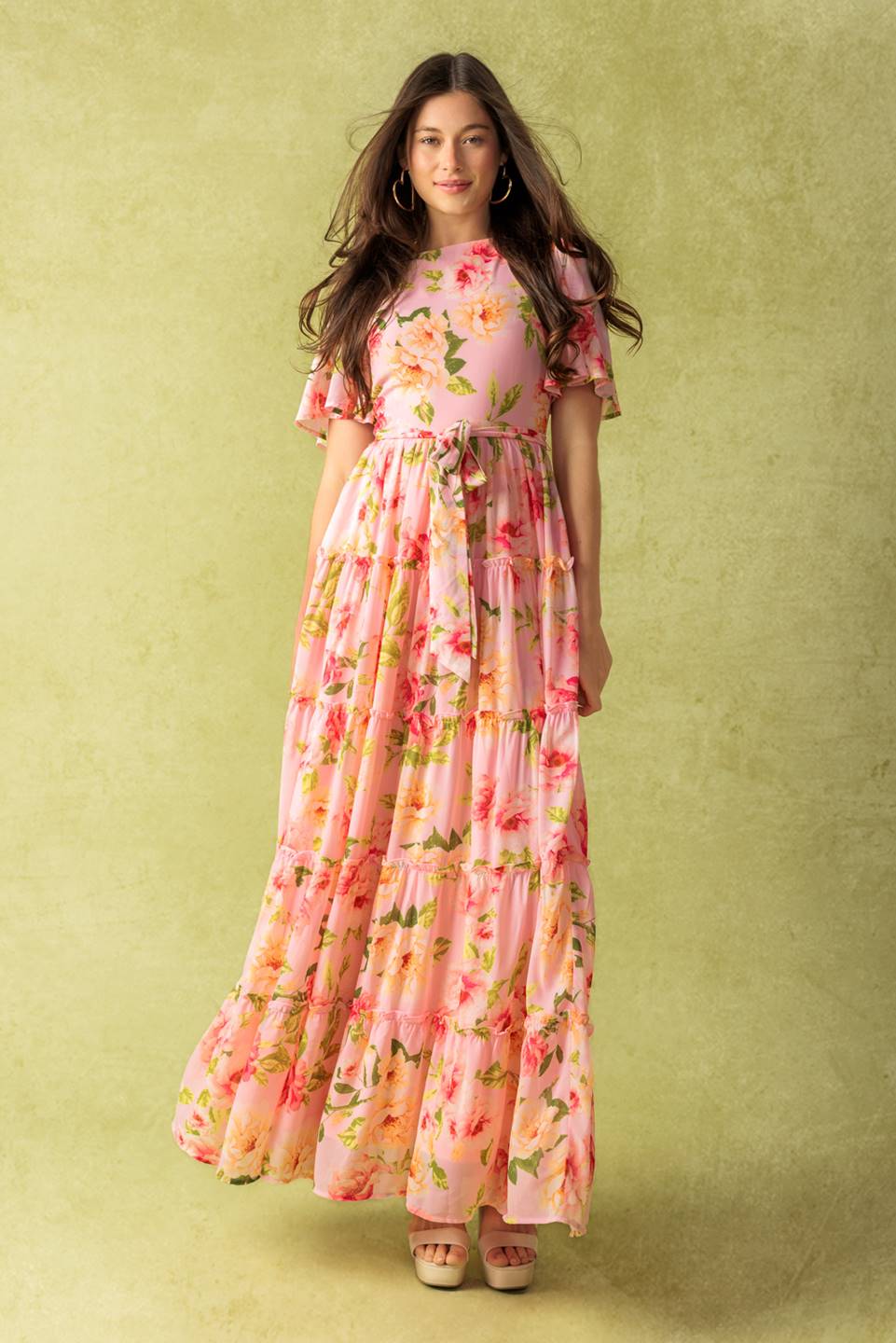 WHICH CHAPTER WOVEN MAXI DRESS