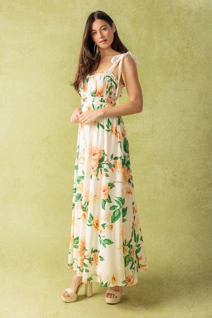 A PERFECT MATCH WOVEN MAXI DRESS