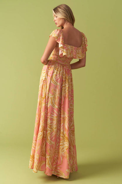 THE ART OF BALANCE WOVEN MAXI DRESS