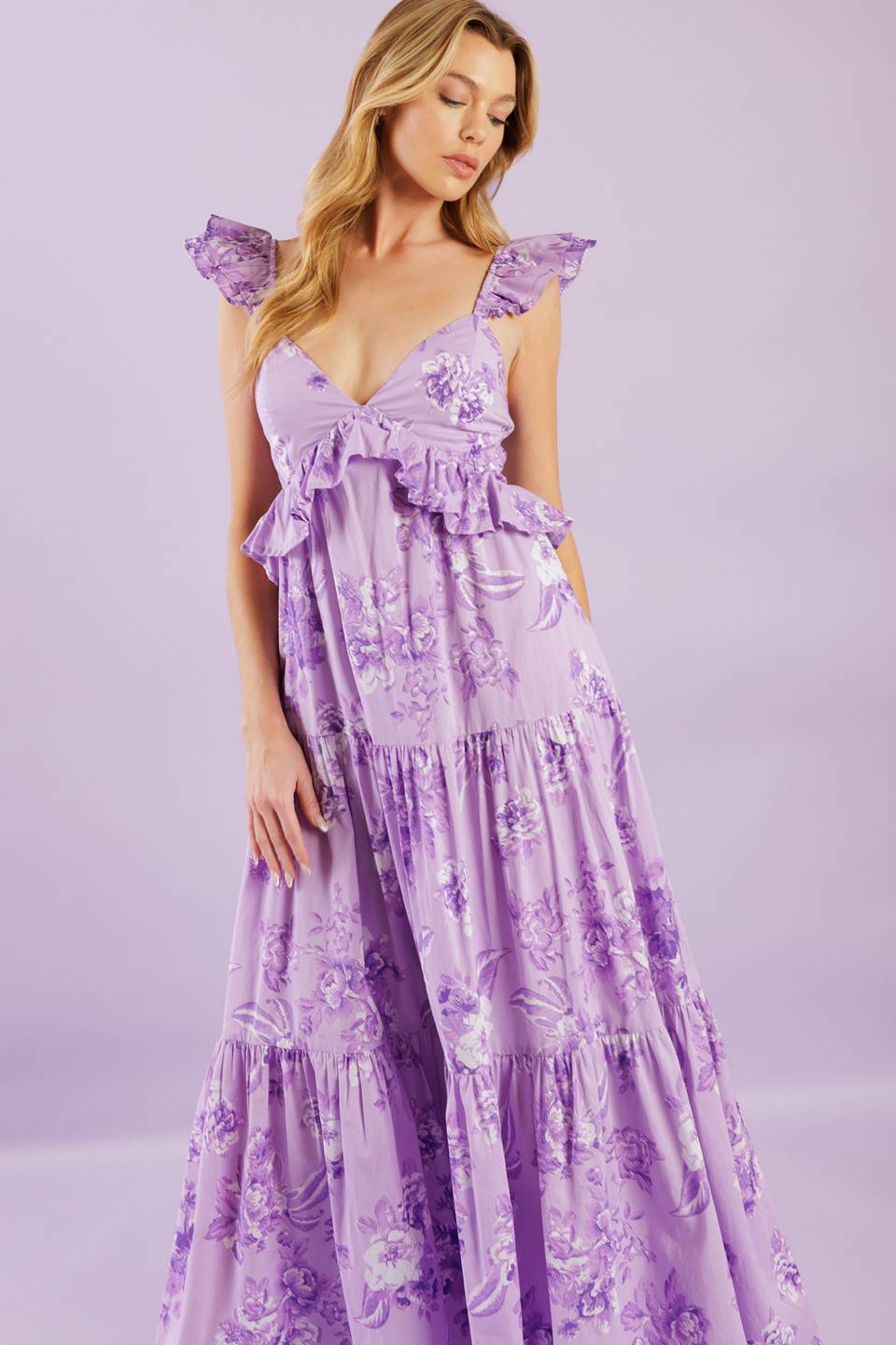 WINDSWEPT WISHES WOVEN MAXI DRESS