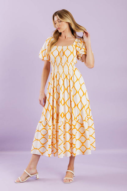 ICONIC SUMMER WOVEN MIDI DRESS