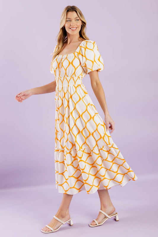 ICONIC SUMMER WOVEN MIDI DRESS