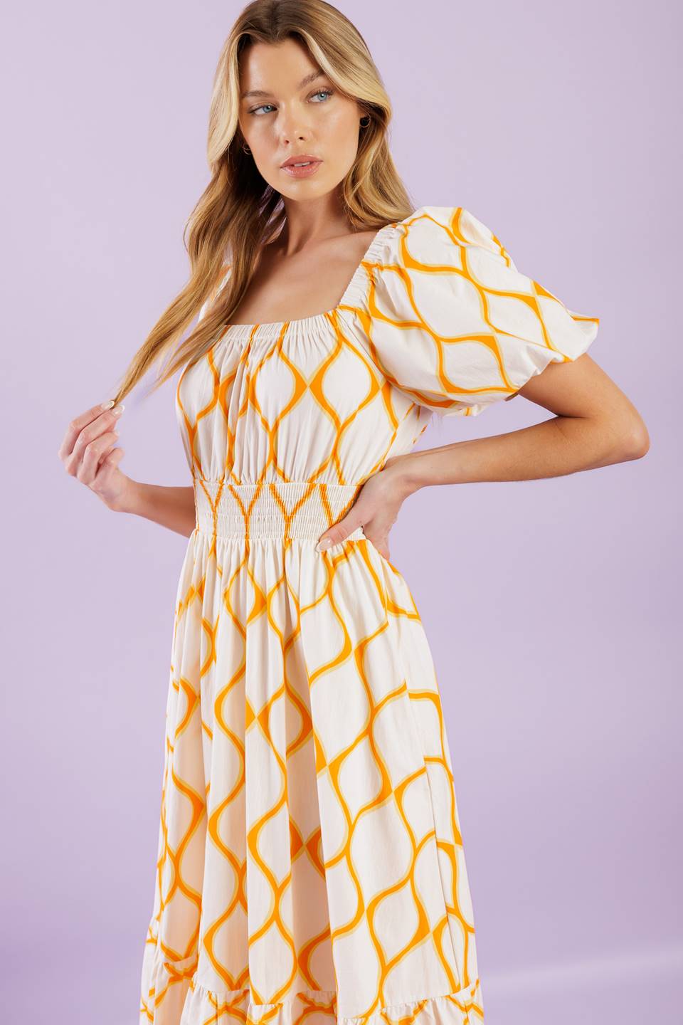 ICONIC SUMMER WOVEN MIDI DRESS