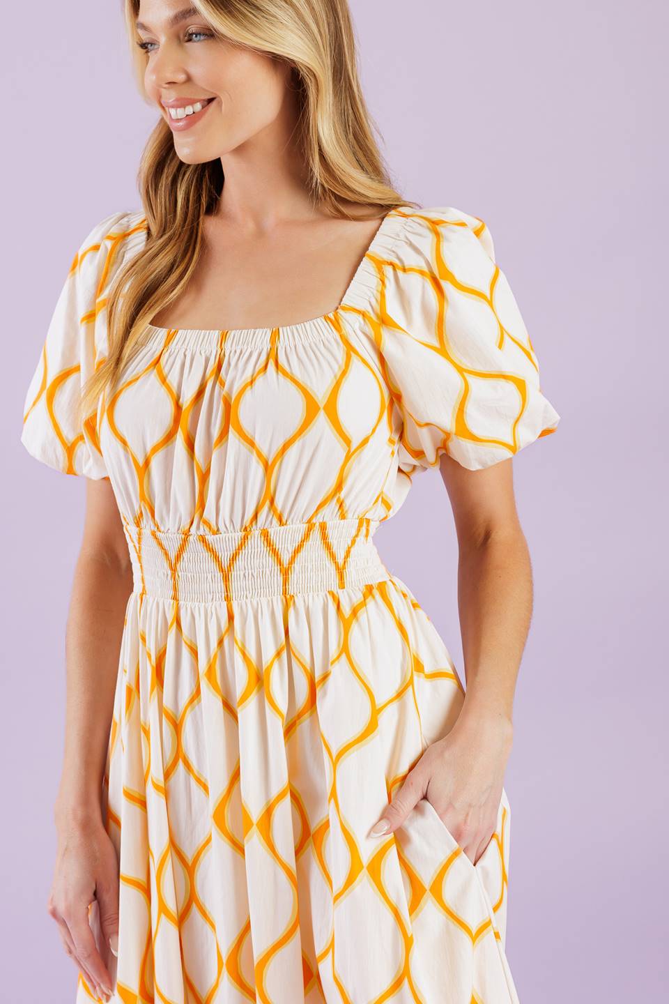 ICONIC SUMMER WOVEN MIDI DRESS