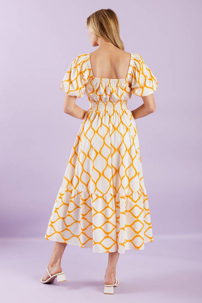 ICONIC SUMMER WOVEN MIDI DRESS