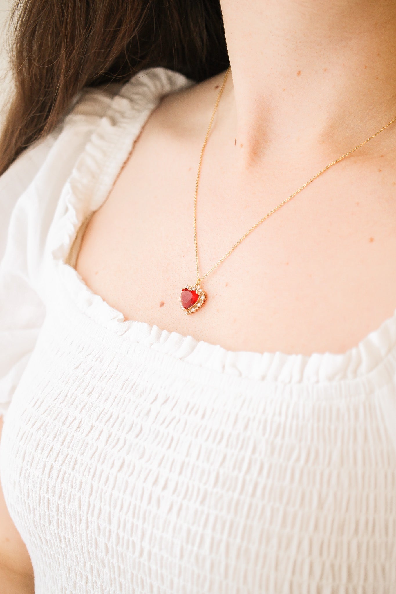 Valentina Necklace in Ruby