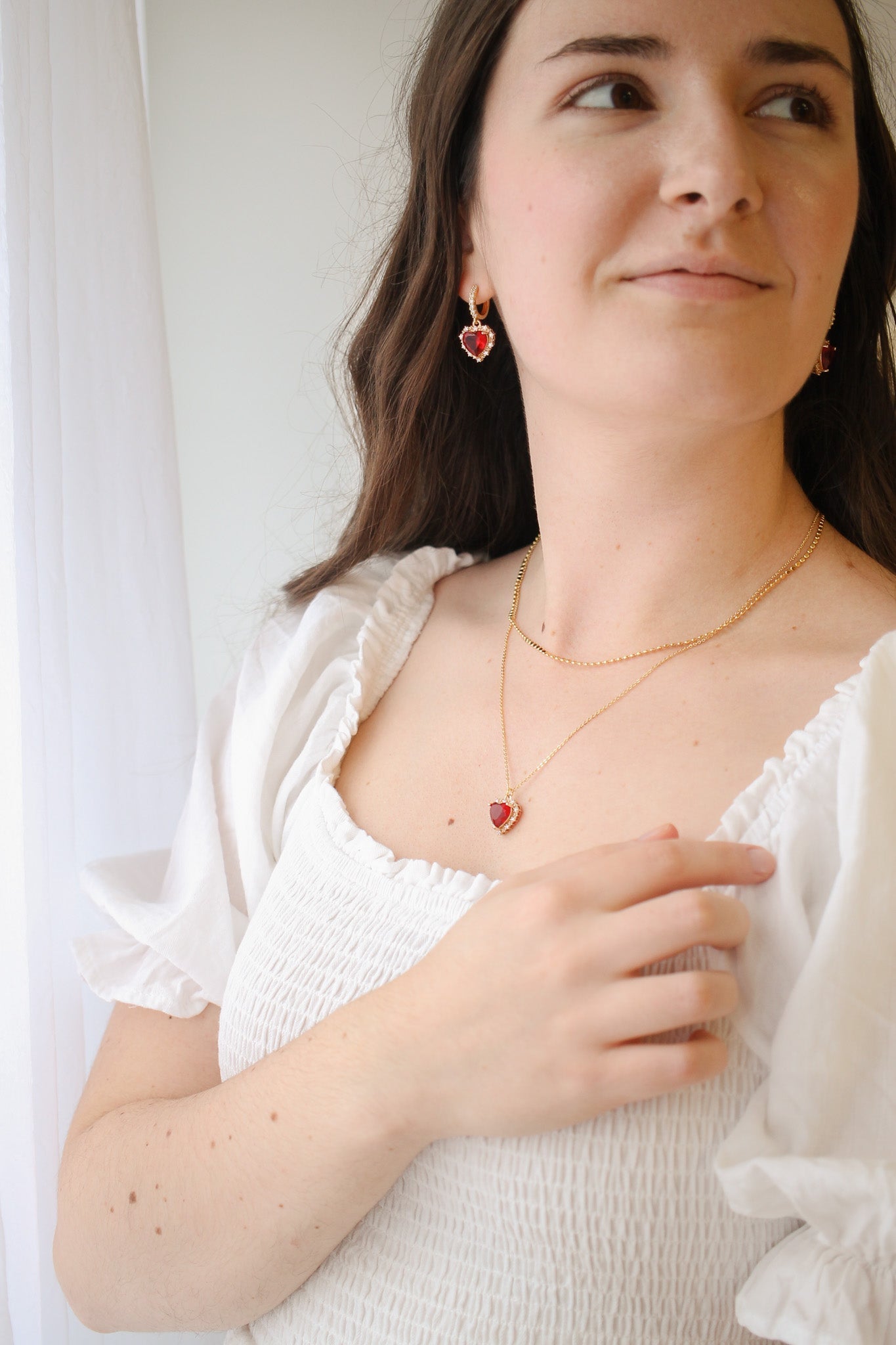 Valentina Necklace in Ruby