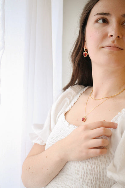 Valentina Necklace in Ruby