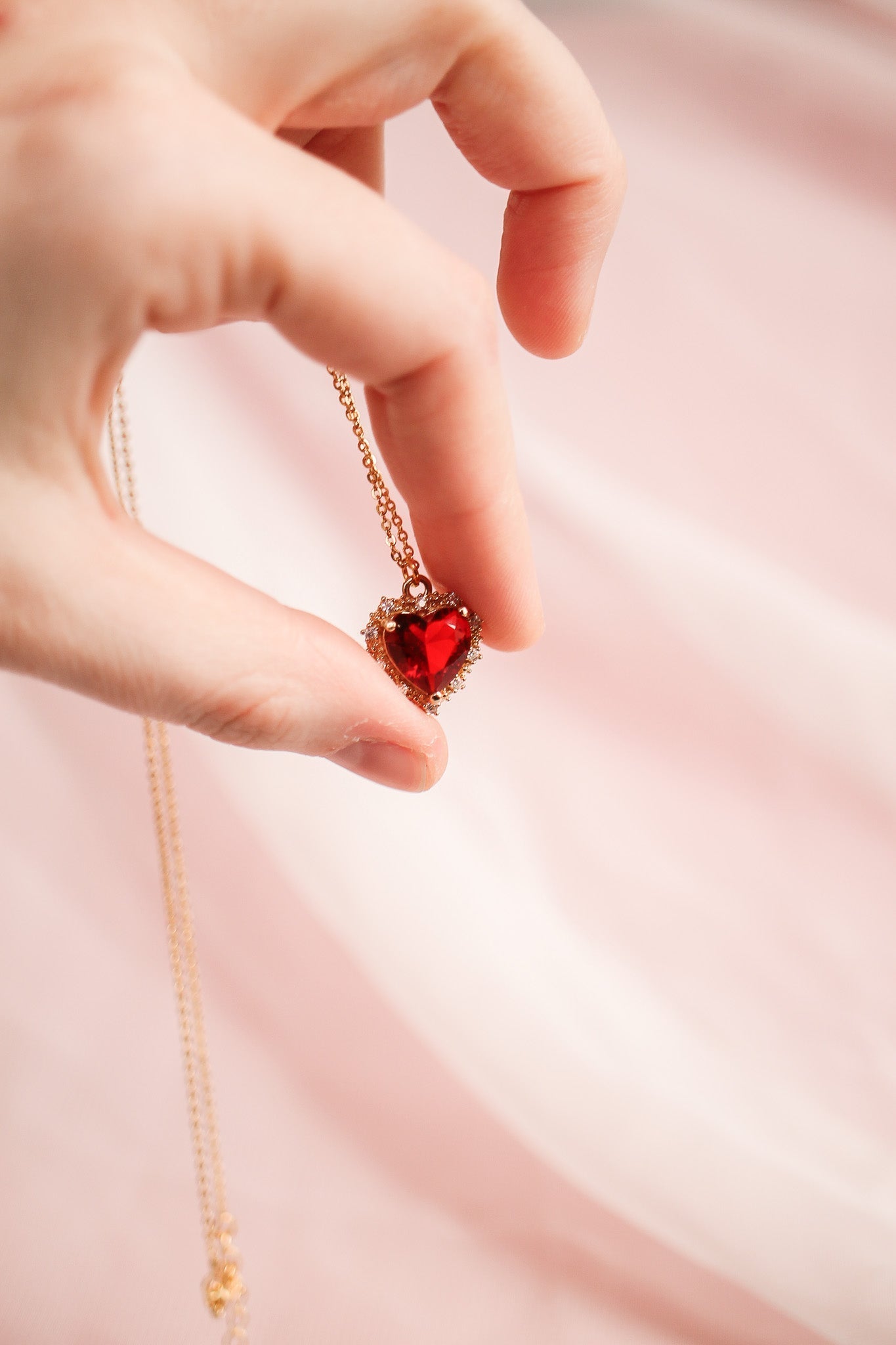 Valentina Necklace in Ruby