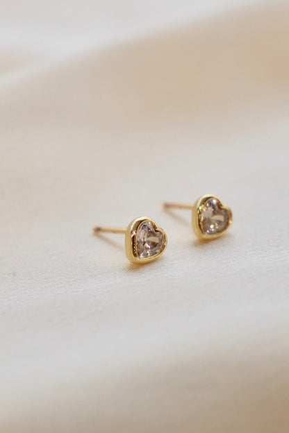 CZ HEART STUD