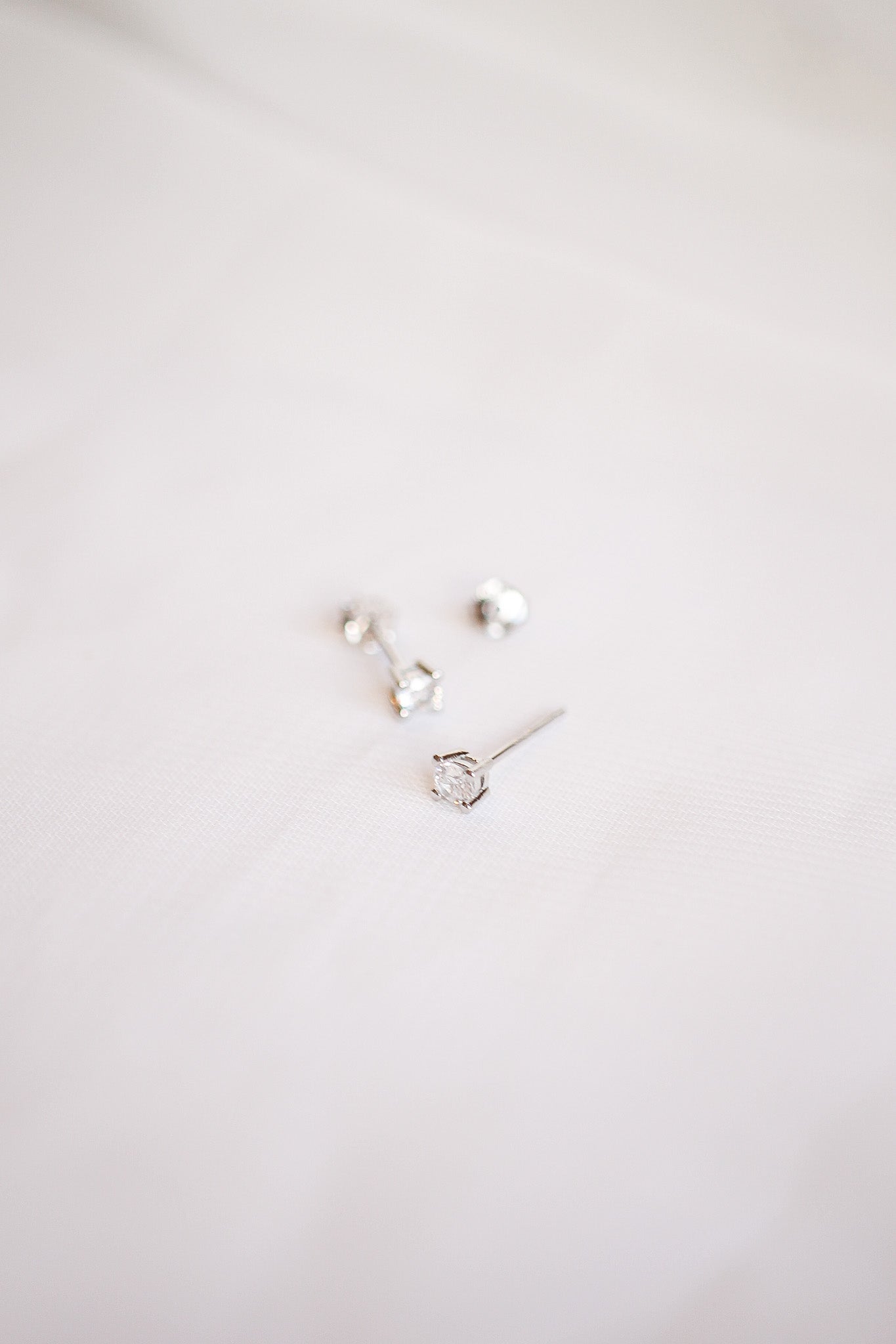 CZ Crystal Stud in Silver