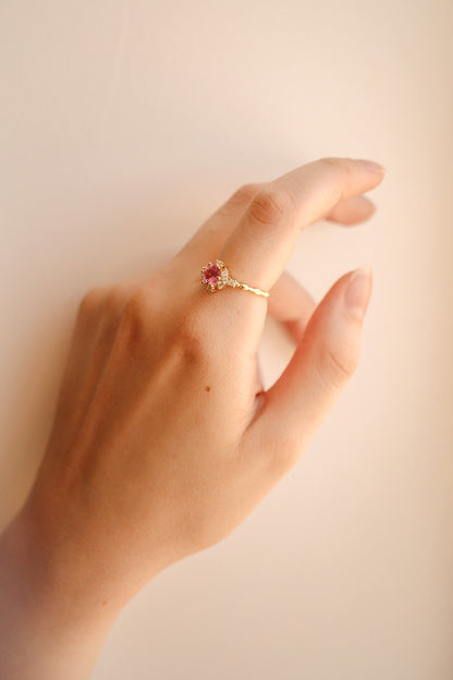 Calliope Ring in Pink Sapphire