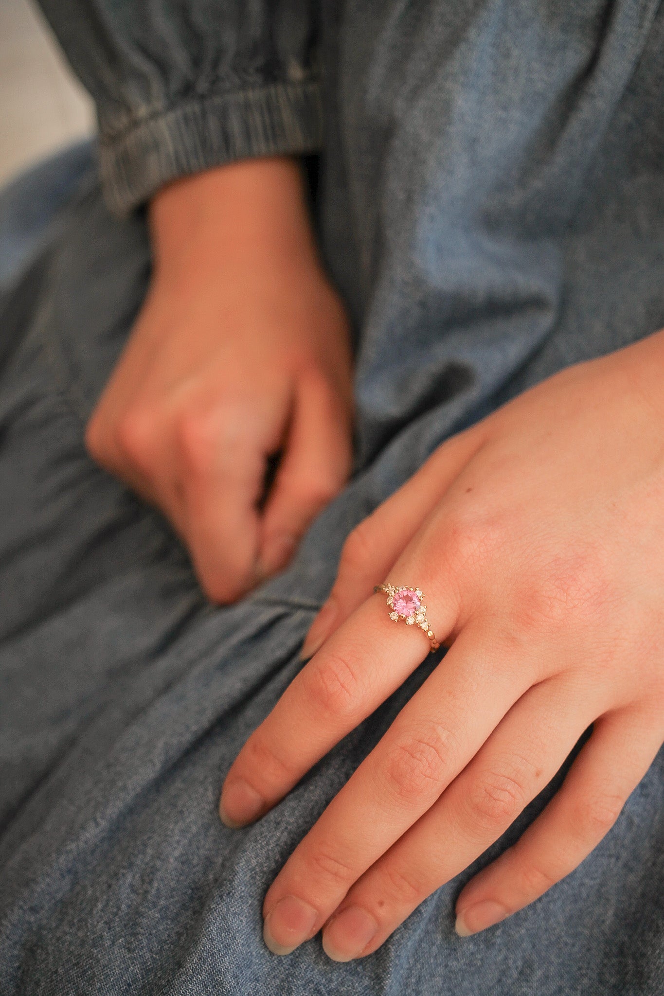 Calliope Ring in Pink Sapphire