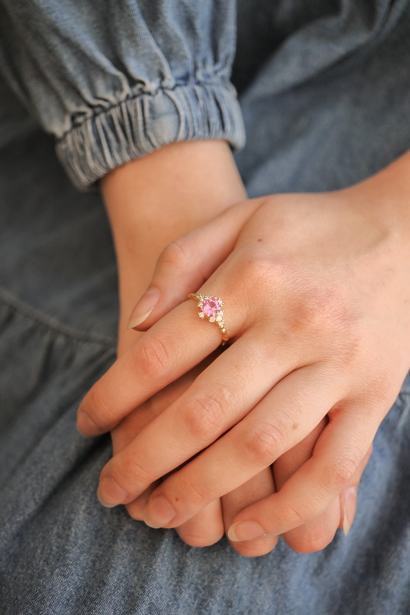 Calliope Ring in Pink Sapphire