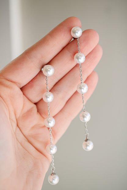 Emory Pearl Dangle in Silver