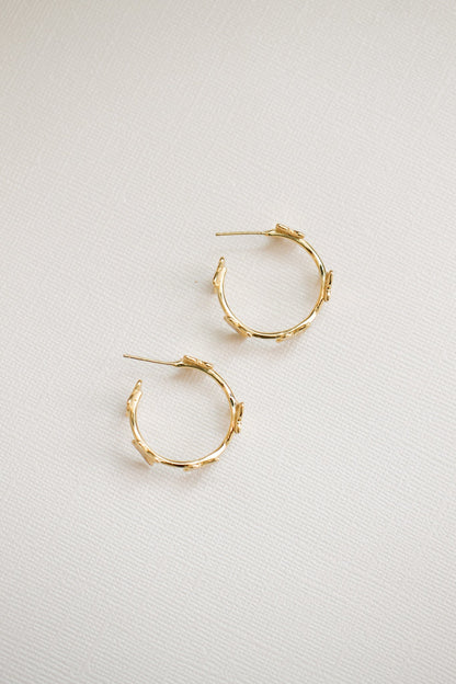 Flutter Hoop in Gold