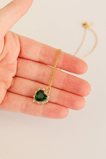 Valentina Necklace in Emerald