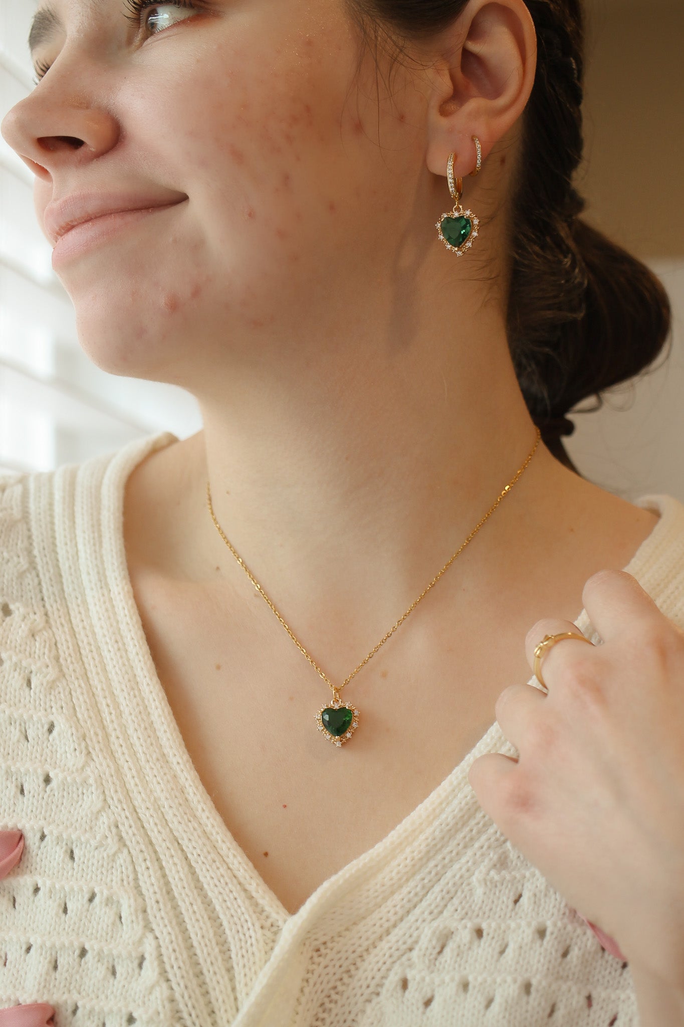 Valentina Necklace in Emerald