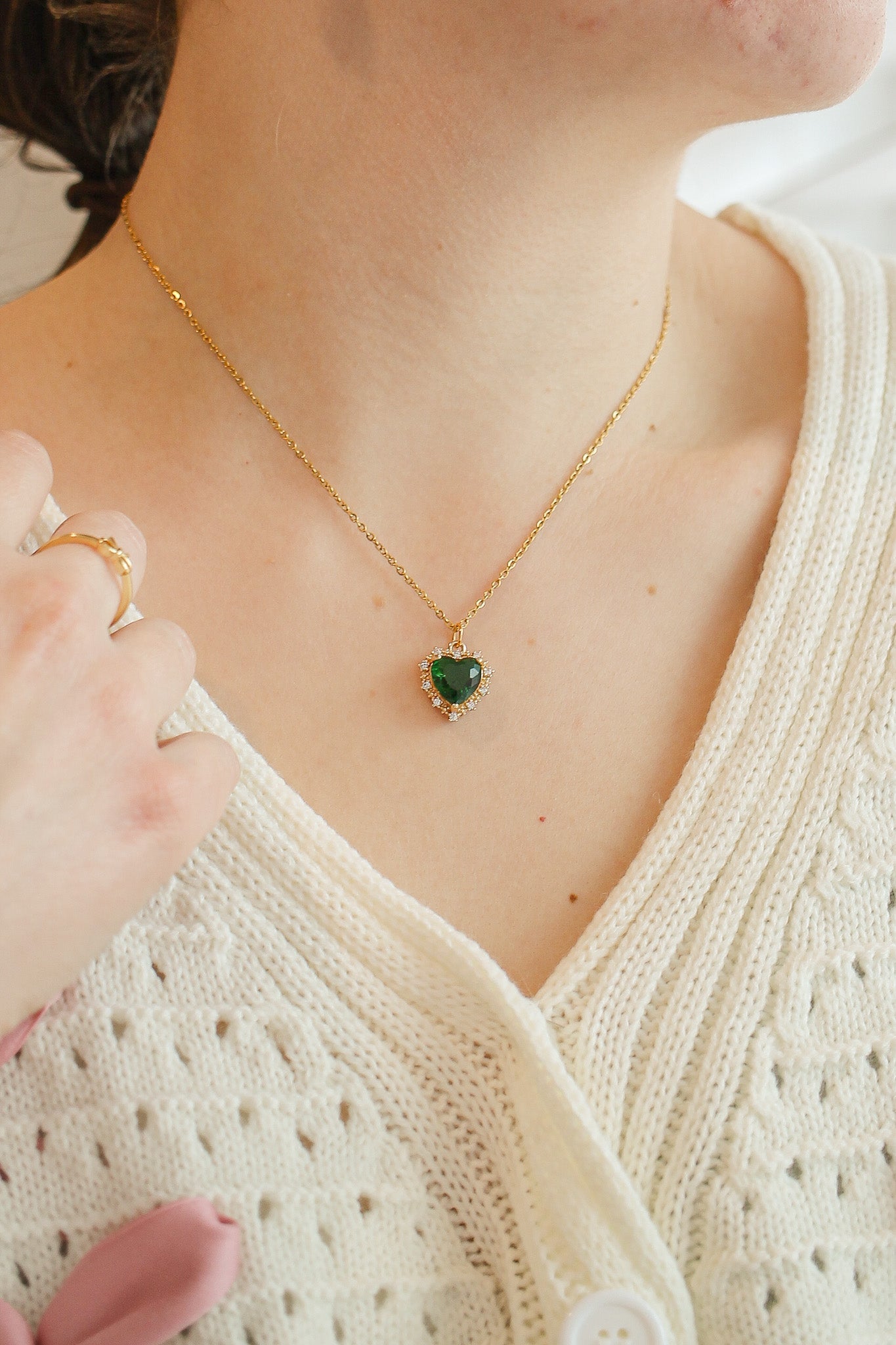 Valentina Necklace in Emerald