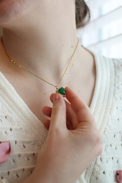 Valentina Necklace in Emerald