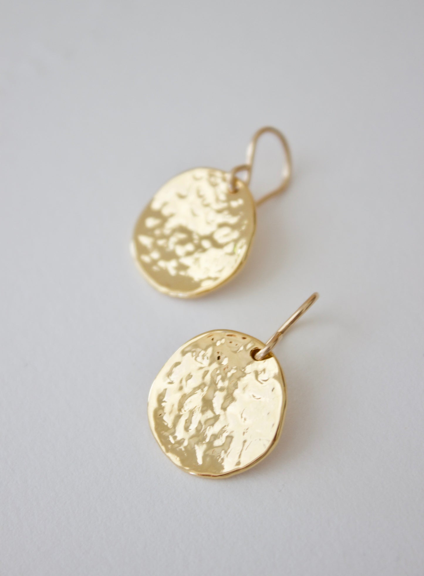 Hammered Medallion Earrings