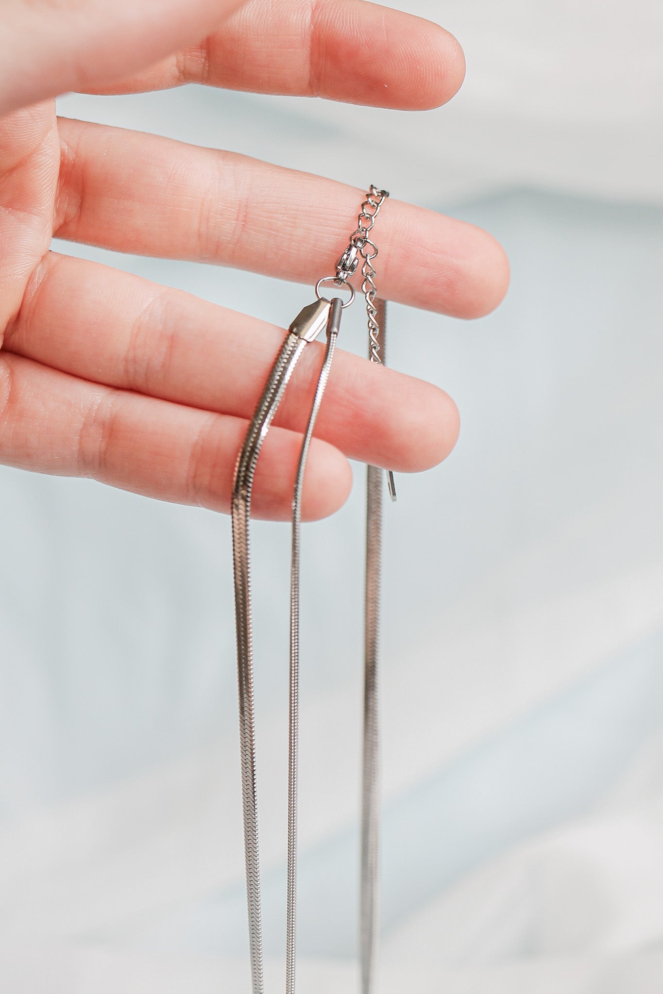 Back Bay Layered Necklace in Silver